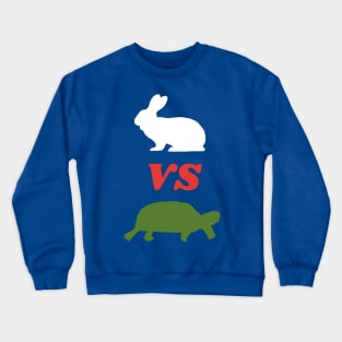 Rabbit VS Turtle Design Crewneck Sweatshirt